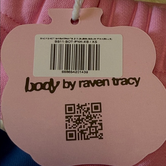 BODY BY RAVEN TRACY BACKSHOT 2.0 SWEATPANTS BUBBLEGUM PINK - XS - Picture 4 of 8